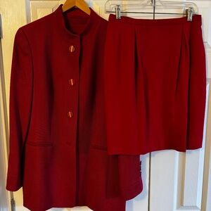 Louis Feraud Jacket paired with vintage Dana Buchman skirt